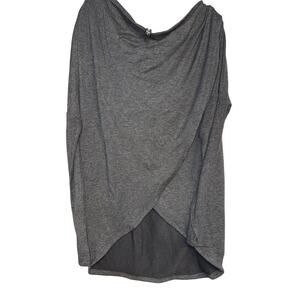 ATHLETA crossover hooded top size S Small gray